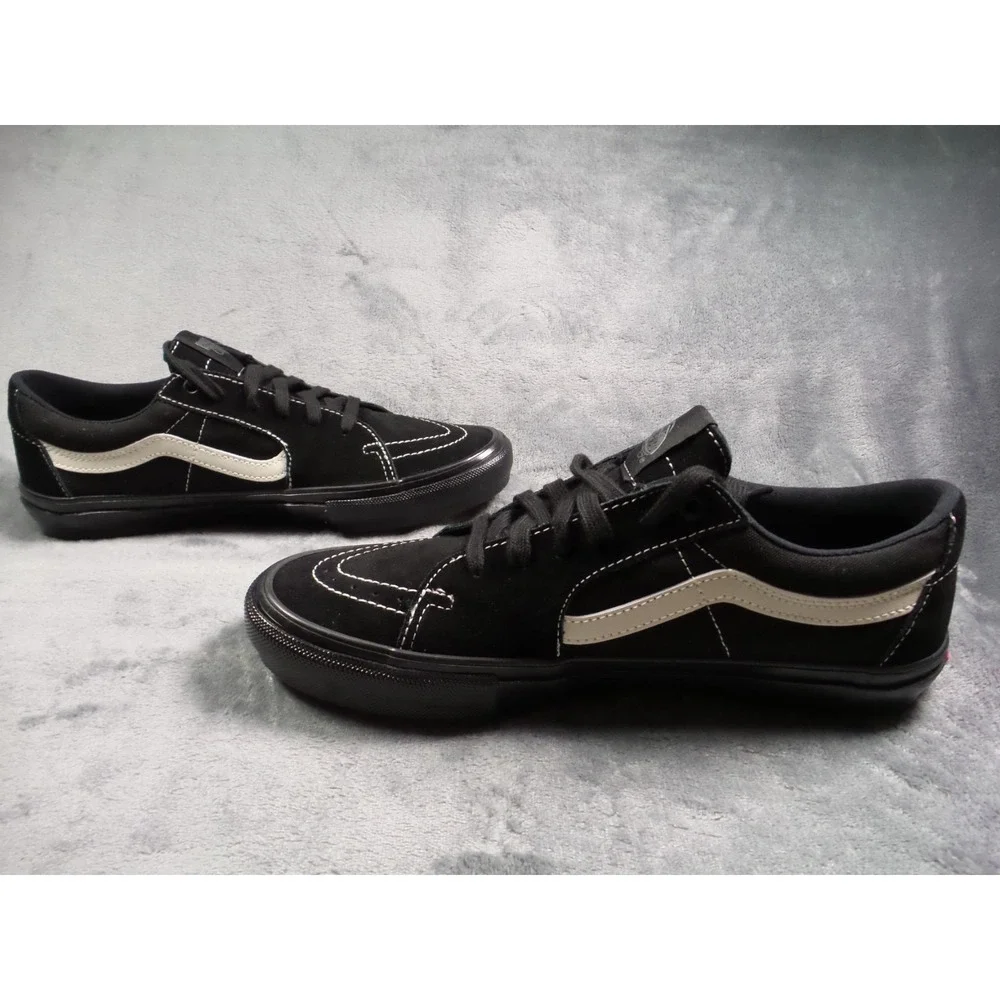 Vans Skate Sk8-Low Shoes Mens Size 10.5 Black PopCush Duracap Sneakers NWOB